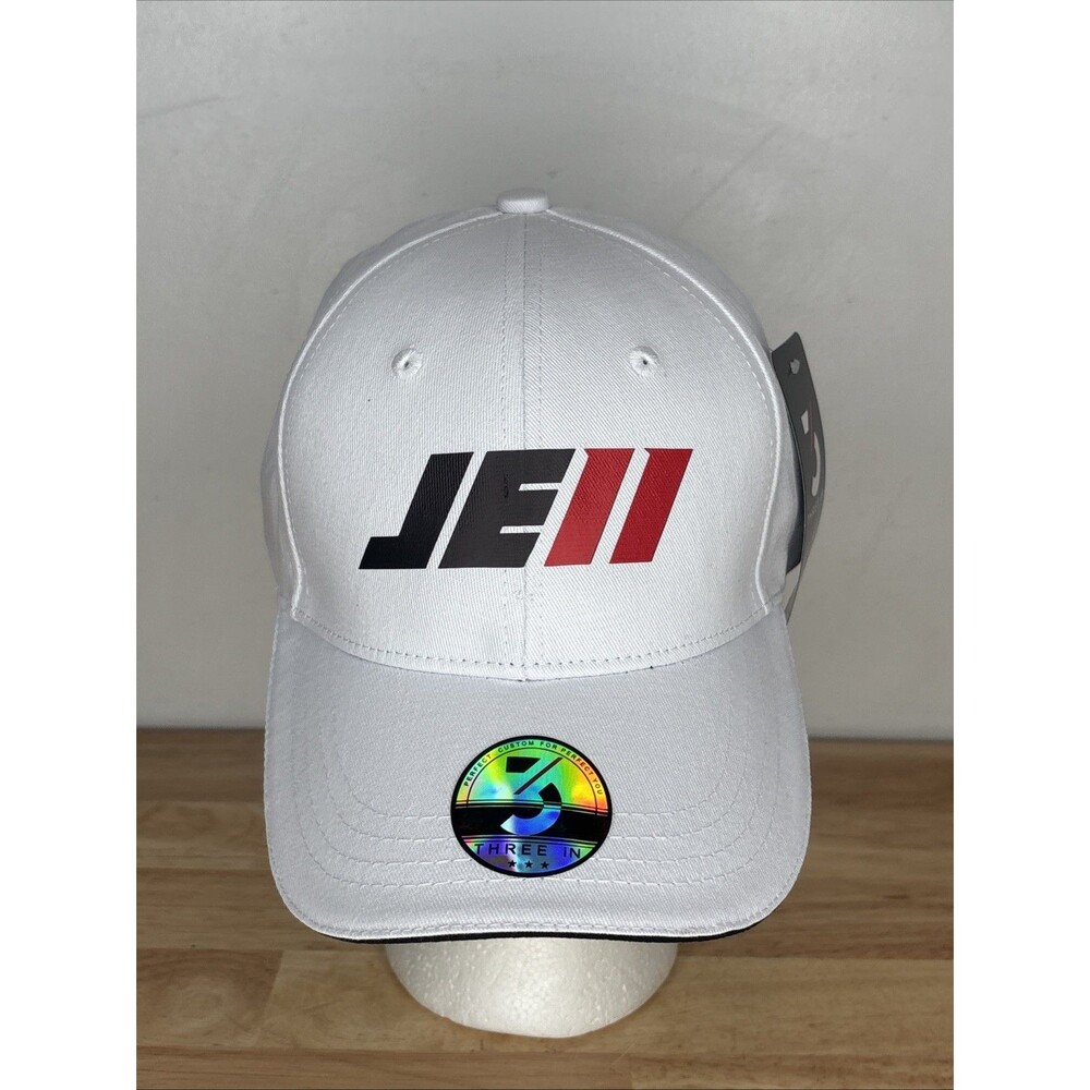 Julian Edelman Official JE11 Logo Adjustable Baseball Cap White NWT